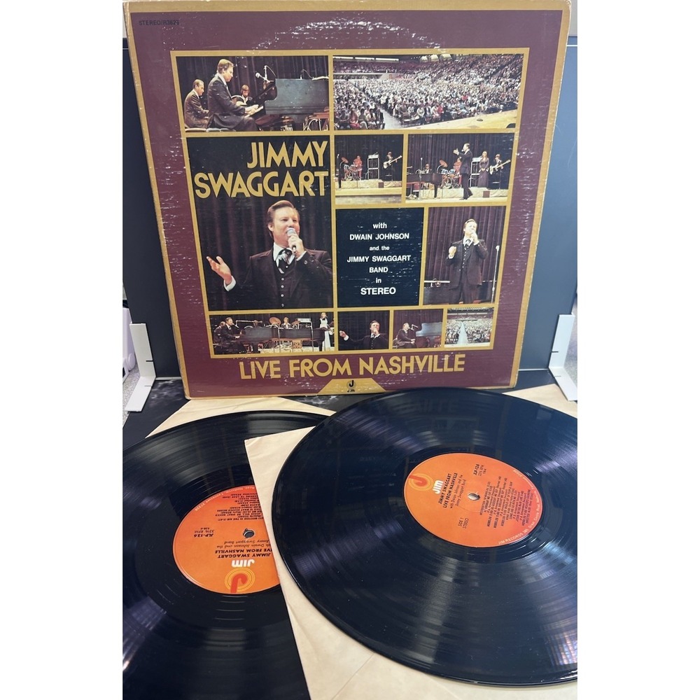 Jimmy Swaggart Live From Nashville‎ Tennessee LP Vinyl Record Pre Owned Vtg 1977